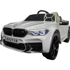 Auto Elettrica per Bambini Doppio Motore 24V BMW M5 Grigio Metallizzato