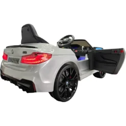 Auto Elettrica per Bambini Doppio Motore 24V BMW M5 Grigio Metallizzato
