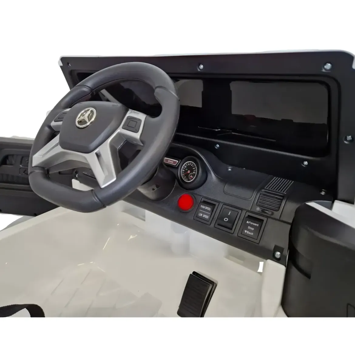 Auto Elettrica per Bambini Mercedes G63 Bianco 12V Pneumatici in Gomma