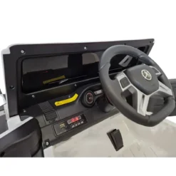Auto Elettrica per Bambini Mercedes G63 Bianco 12V Pneumatici in Gomma