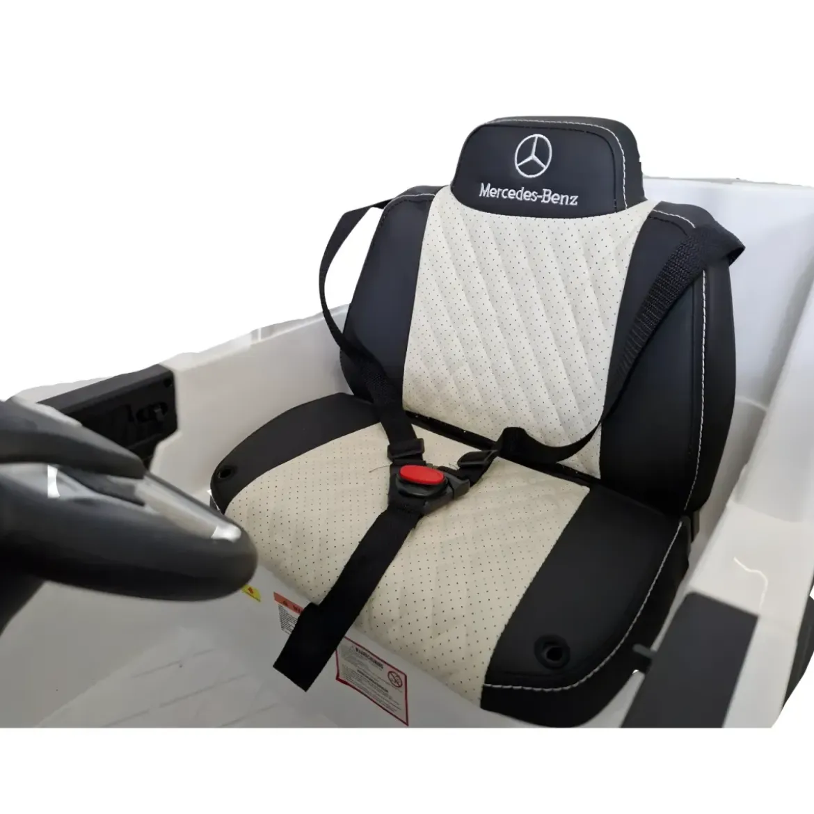 Auto Elettrica per Bambini Mercedes G63 Bianco 12V Pneumatici in Gomma