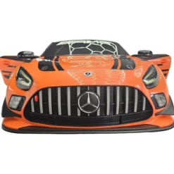 Auto Elettrica per Bambini Mercedes GT3 Arancione 12V con Telecomando