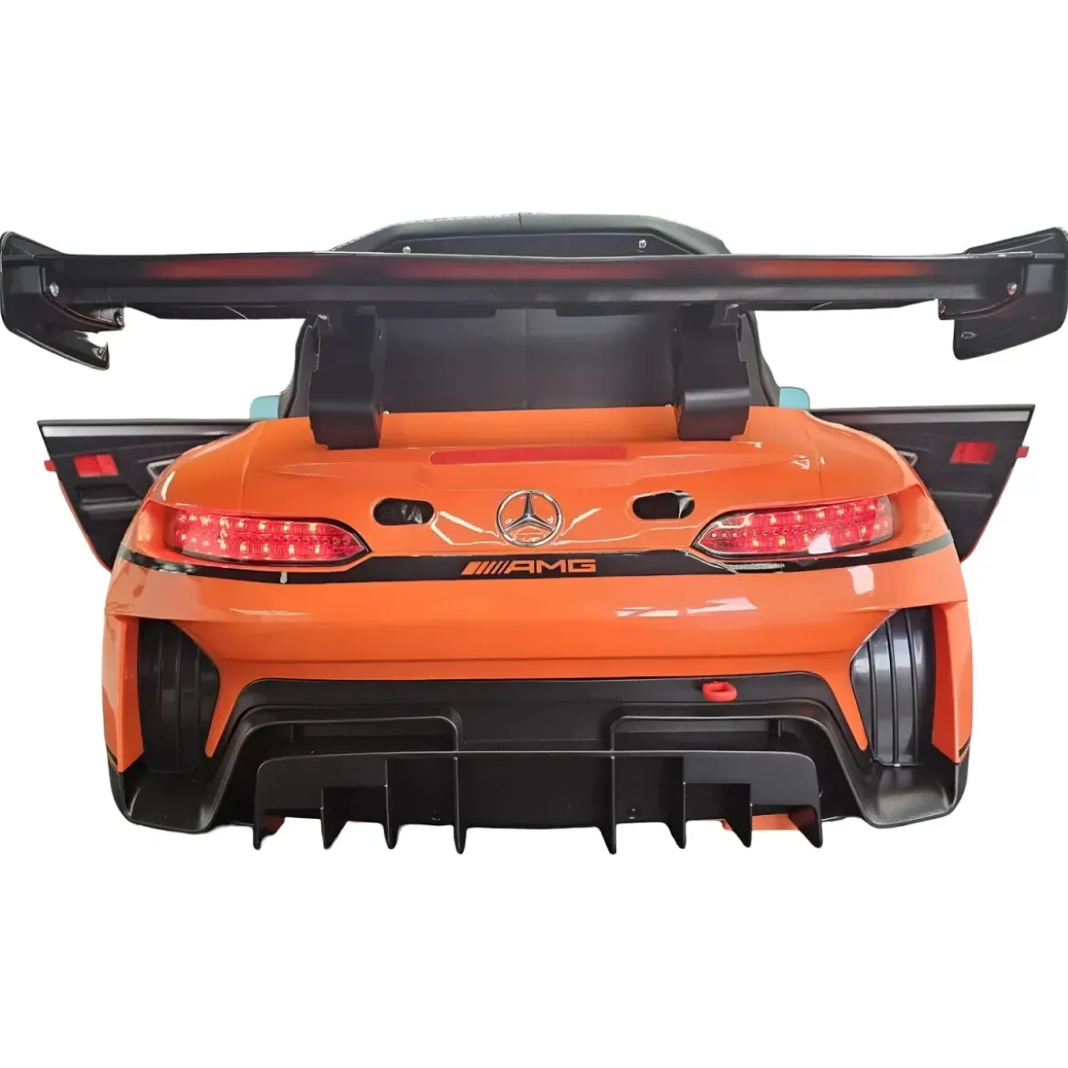 Auto Elettrica per Bambini Mercedes GT3 Arancione 12V con Telecomando