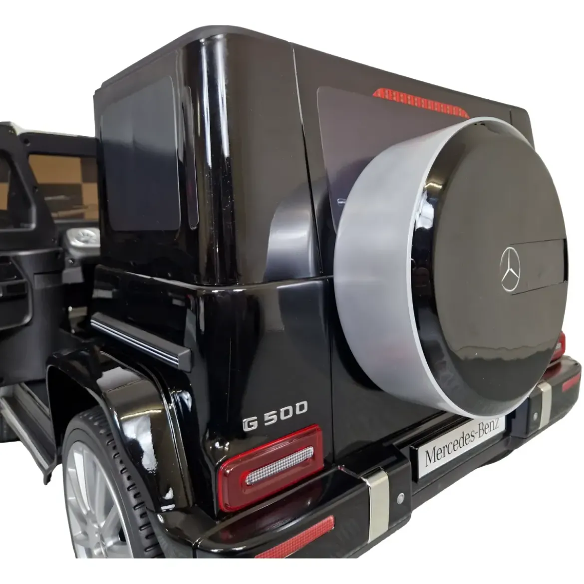 Auto Elettrica per Bambini Mercedes G500 12V Nero Sedile in Pelle