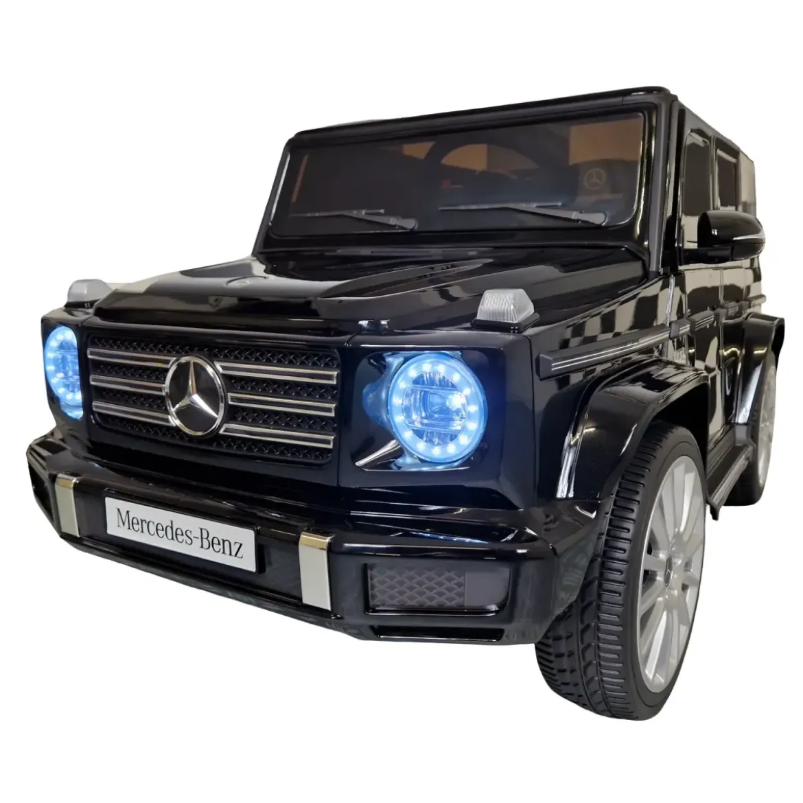 Auto Elettrica per Bambini Mercedes G500 12V Nero Sedile in Pelle