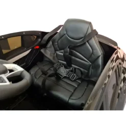 Auto Elettrica per Bambini Mercedes Nero 12V 4 Motori e Cintura 5 Punti