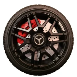 Auto Elettrica per Bambini Mercedes Nero 12V 4 Motori e Cintura 5 Punti