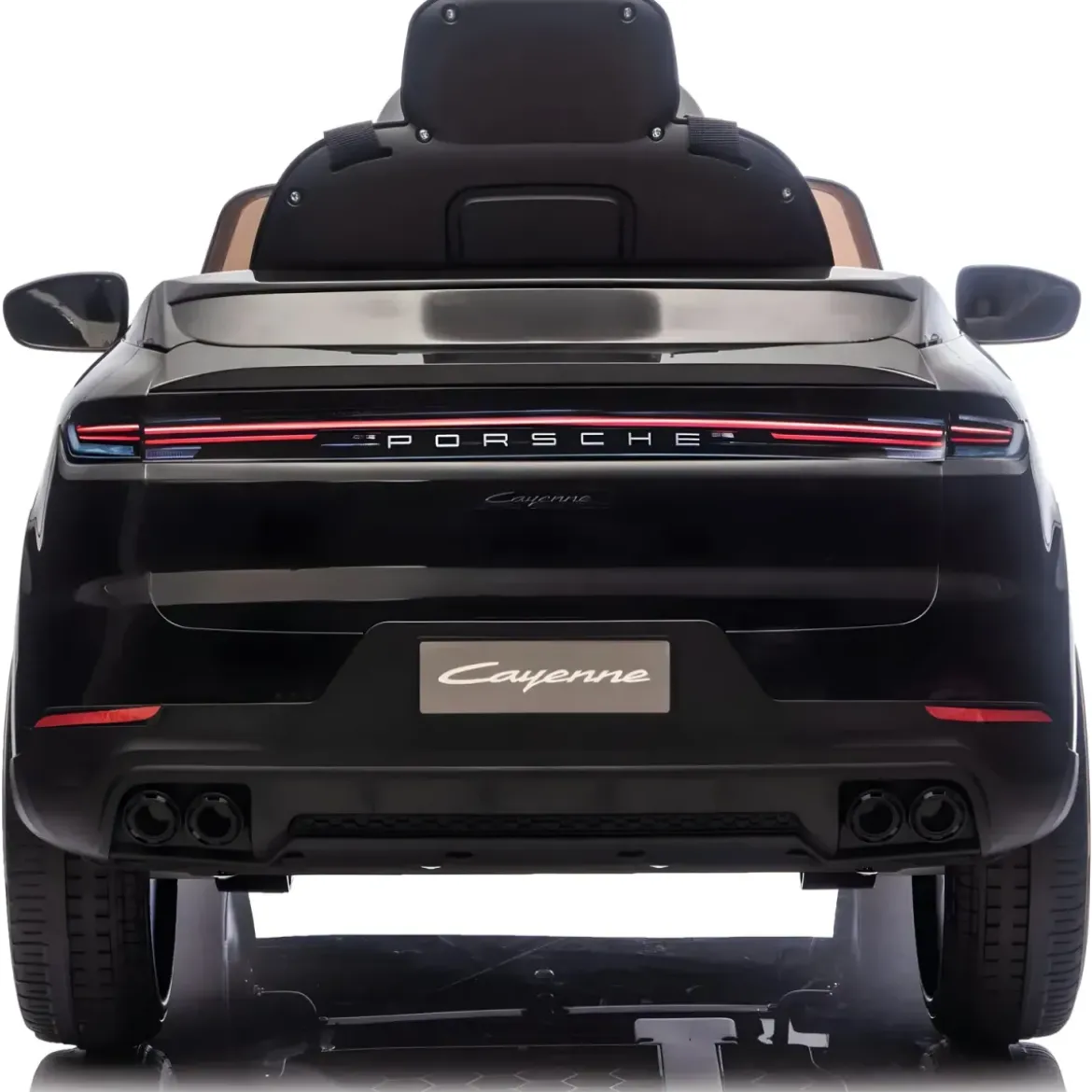 Auto Elettrica per Bambini Porsche Cayenne 12V Nero con Telecomando