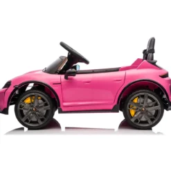 Auto Elettrica per Bambini Porsche Taycan 12V Rosa Telecomando