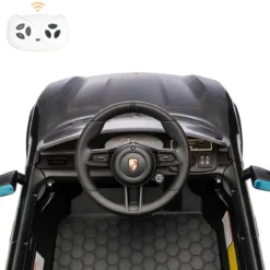 Auto Elettrica per Bambini Porsche Taycan 12V Nero Telecomando