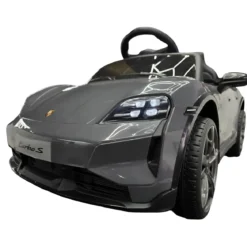 Auto Elettrica per Bambini Porsche Taycan 12V Grigio Telecomando