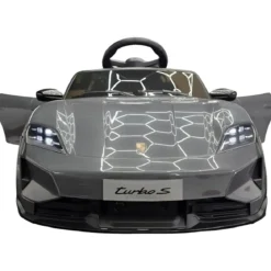 Auto Elettrica per Bambini Porsche Taycan 12V Grigio Telecomando