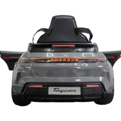 Auto Elettrica per Bambini Porsche Taycan 12V Grigio Telecomando