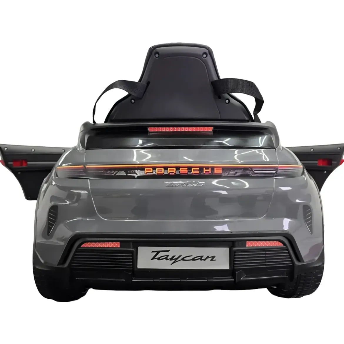 Auto Elettrica per Bambini Porsche Taycan 12V Grigio Telecomando