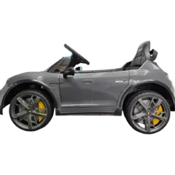 Auto Elettrica per Bambini Porsche Taycan 12V Grigio Telecomando