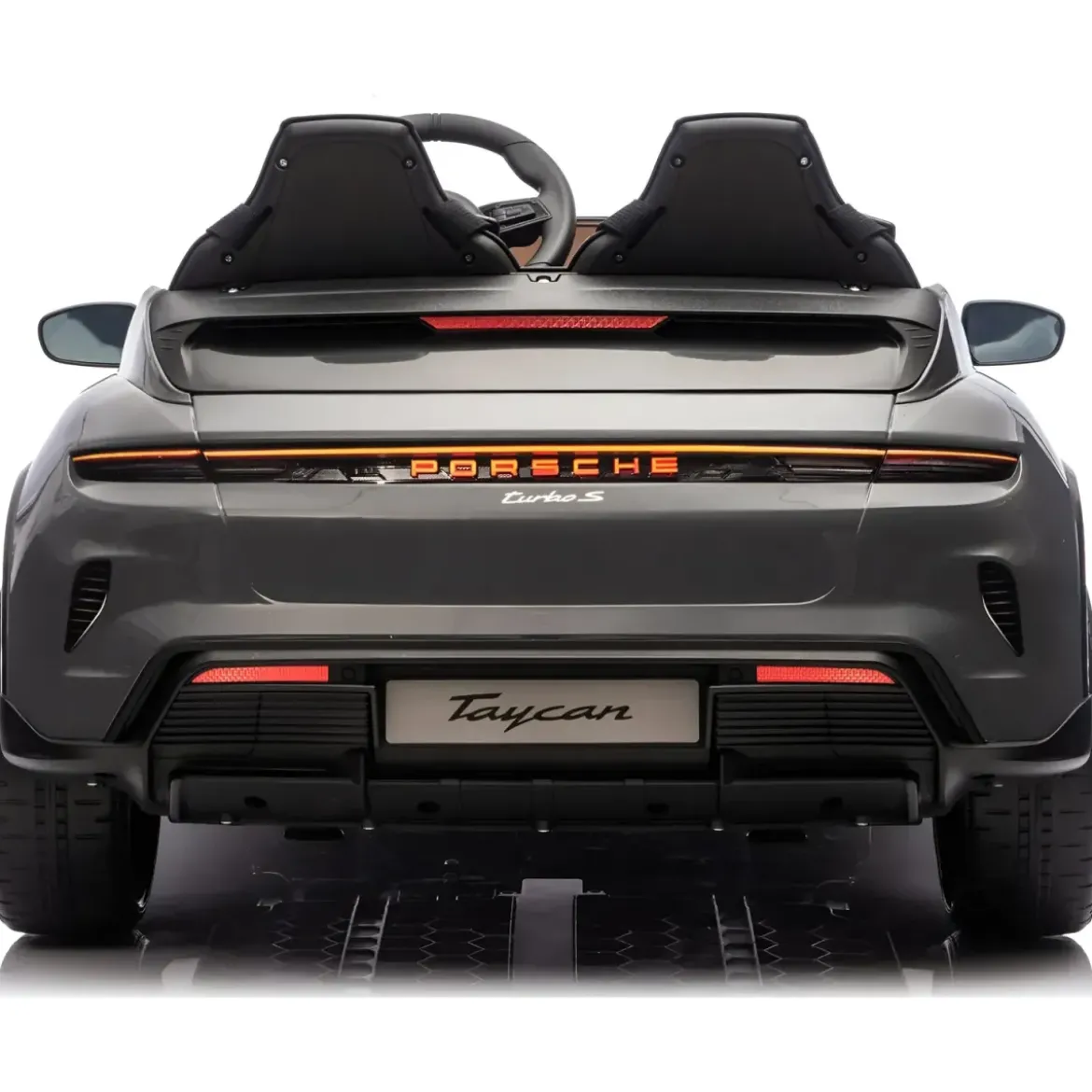 Auto Elettrica per Bambini Porsche Taycan 24V 2 Posti Grigio Bluetooth
