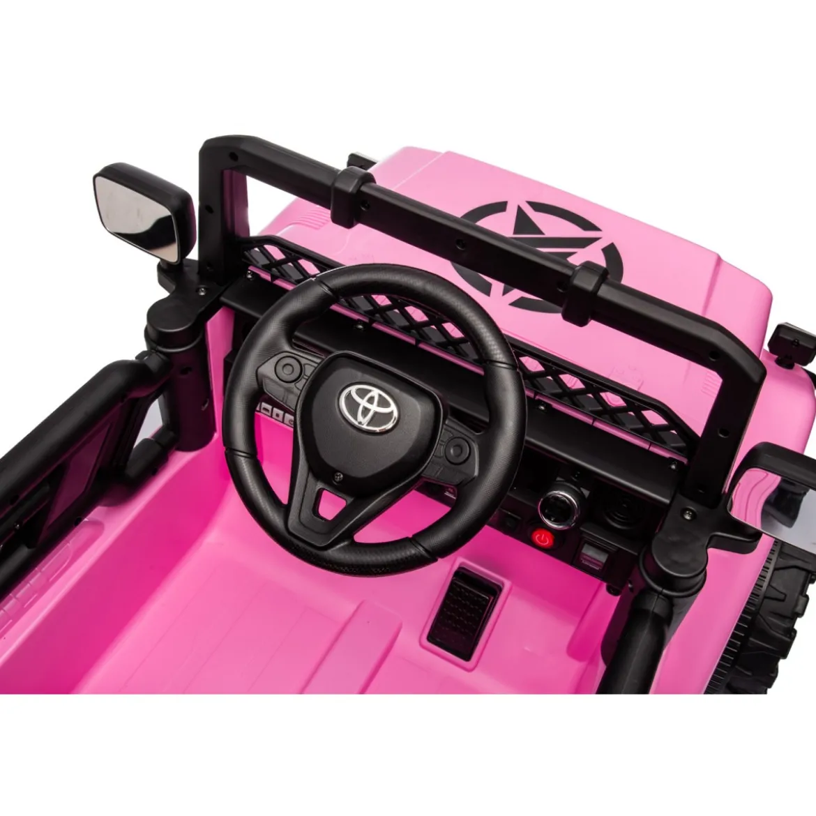 Auto Elettrica per Bambini Toyota Cruiser Fuoristrada Macchina Rosa