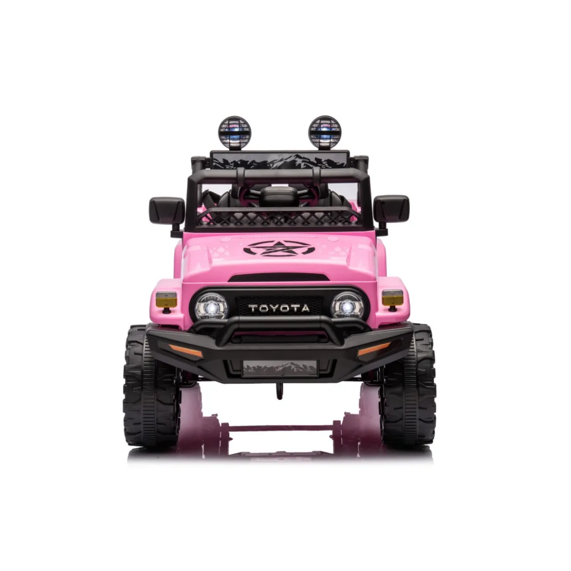 Auto Elettrica per Bambini Toyota Cruiser Fuoristrada Macchina Rosa