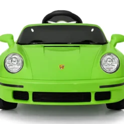 Auto Elettrica per Bambini Verde Porsche Tuning Ruf Telecomando e LED