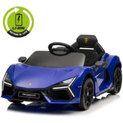Auto Elettrica per Bambini 10,8V Lamborghini Revuelto Blu Radiocomando