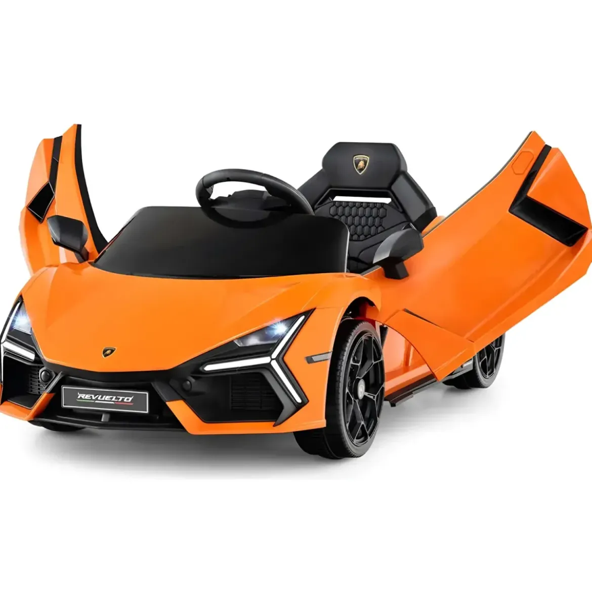 Auto Elettrica per Bambini 10,8V Lamborghini Revuelto Arancione Suoni