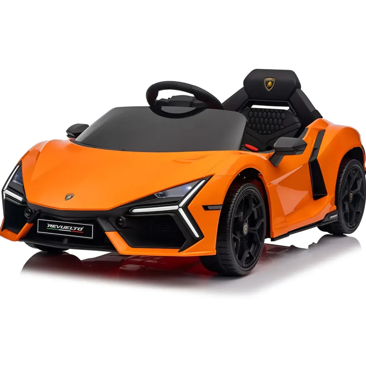 Auto Elettrica per Bambini 10,8V Lamborghini Revuelto Arancione Suoni