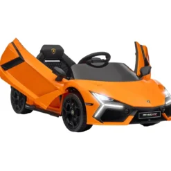 Auto Elettrica per Bambini 10,8V Lamborghini Revuelto Arancione Suoni