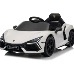 Auto Elettrica per Bambini 10,8V Lamborghini Revuelto Bianco Telecomando