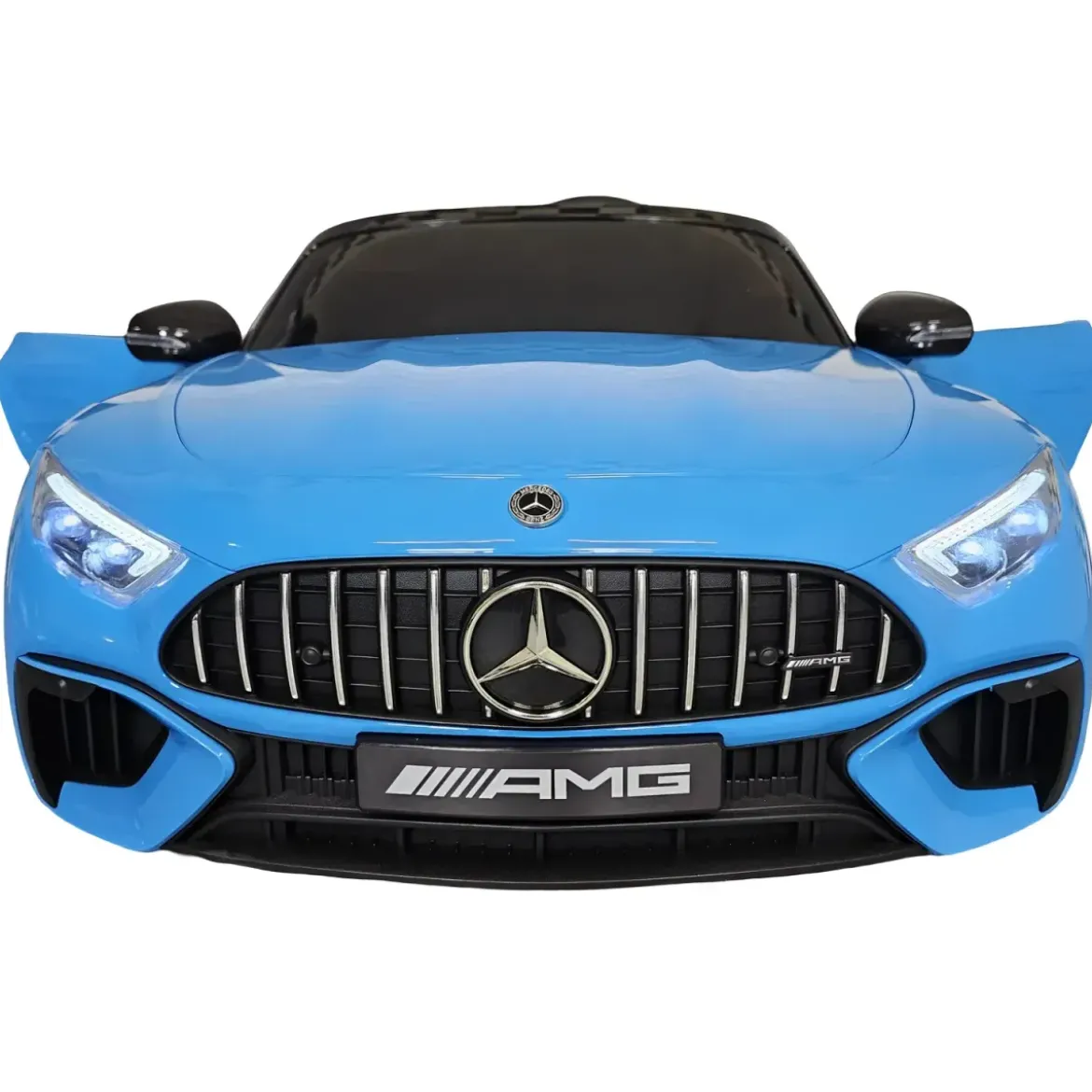 Auto Elettrica per Bambini 12V Mercedes SL63 Blu Metallizzato Cintura