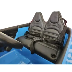 Auto Elettrica per Bambini 12V Mercedes SL63 Blu Metallizzato Cintura