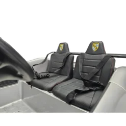 Auto Elettrica per Bambini 24V Porsche 2 Posti Grigio con Luci e Musica