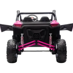 Auto Elettrica 24V per Bambini Due Posti Rosa Fuoristrada UTV