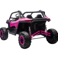 Auto Elettrica 24V per Bambini Due Posti Rosa Fuoristrada UTV