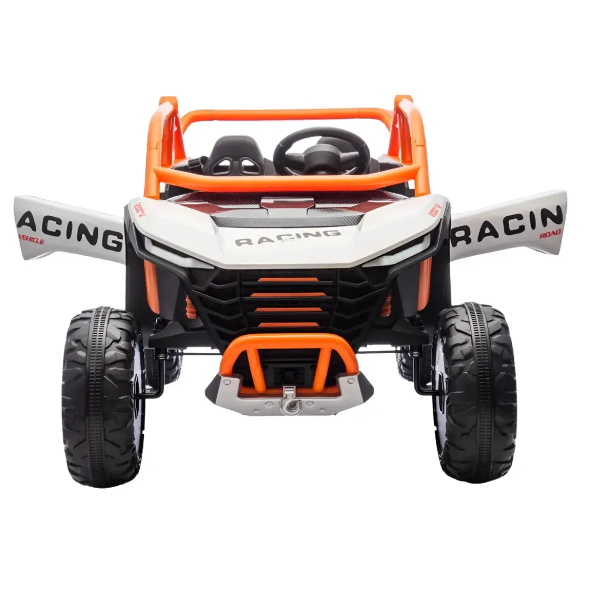 Auto Elettrica 24V per Bambini Due Posti Bianco Fuoristrada UTV