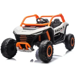 Auto Elettrica 24V per Bambini Due Posti Bianco Fuoristrada UTV