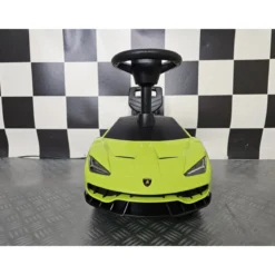 Auto Lamborghini Verde Cavalcabile a Spinta per Bambini