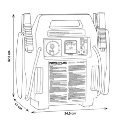 Avviatore Portatile a Batteria Ah 7 12V 900A con Compressore