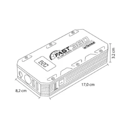 Avviatore Portatile 12K 12V 15Ah con Power Bank e Luce LED Integrata