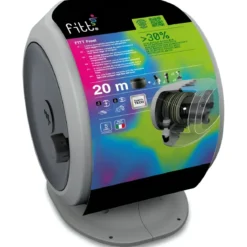Avvolgitubo da Giardino Portatile 20m ABS Maniglia Lancia Multigetto