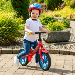 Balance Bike Bicicletta Bambini Paw Patrol Rosso Senza Pedali 2-3 Anni