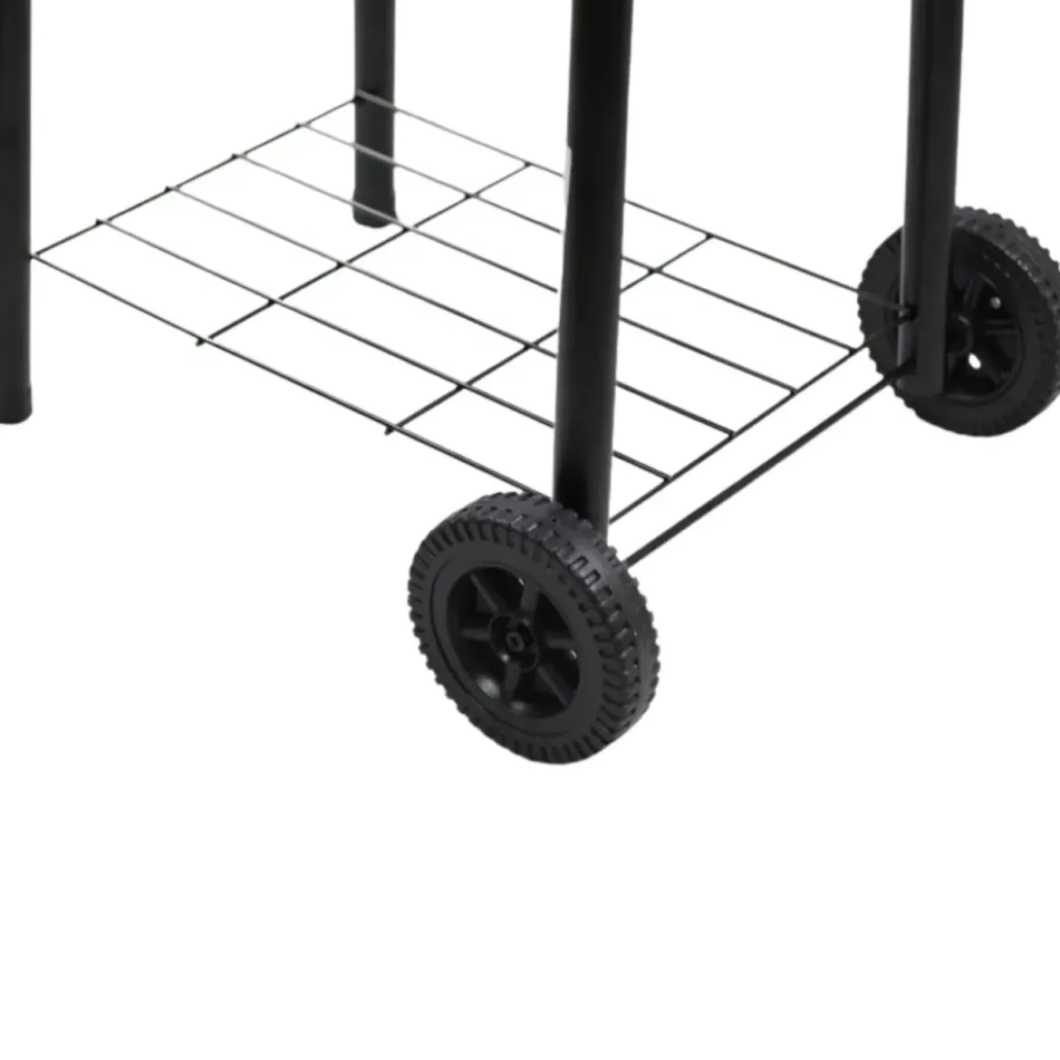 Barbecue a Carbone con Affumicatore e Griglia Inox con Coperchio