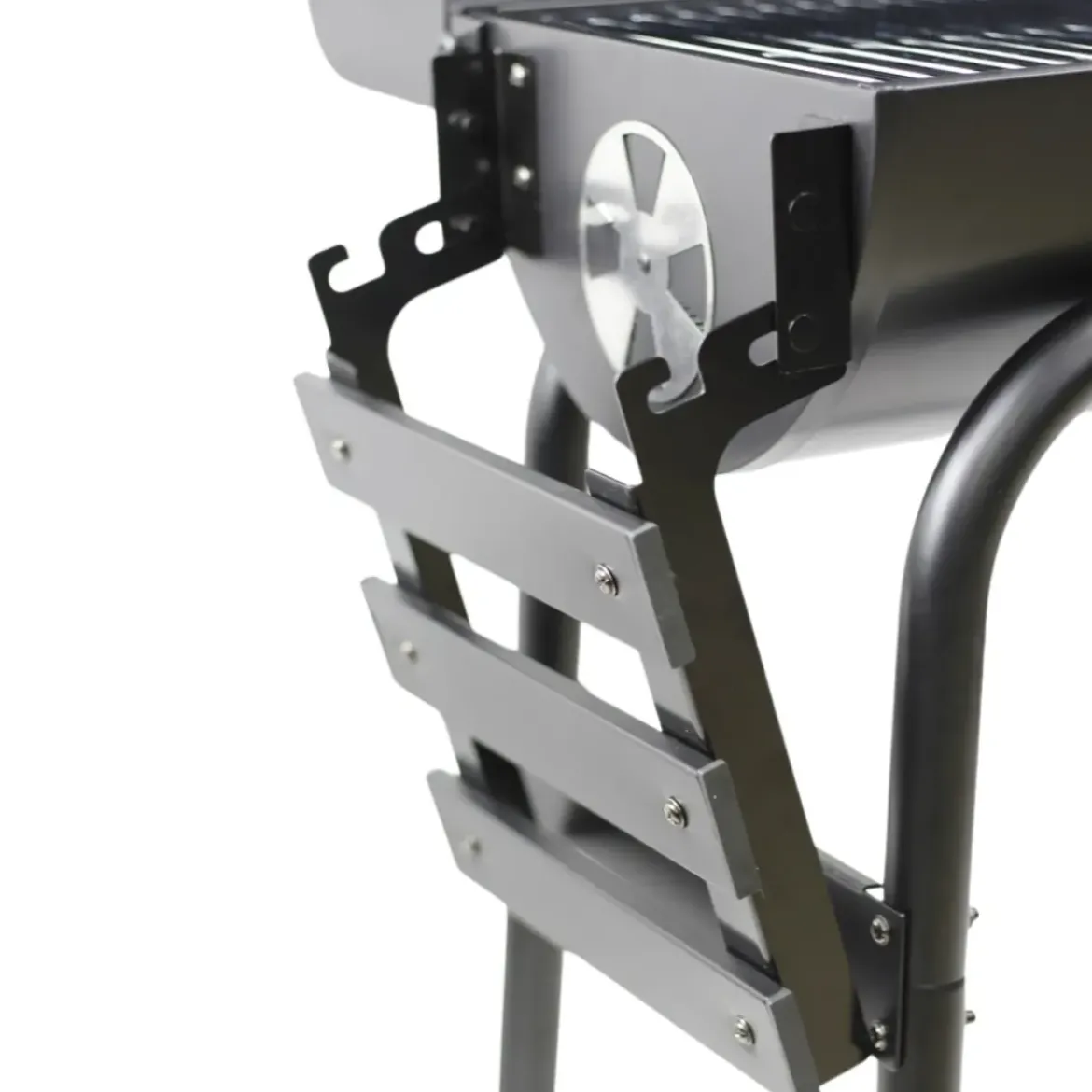 Barbecue a Carbone con Affumicatore e Griglia Inox con Coperchio