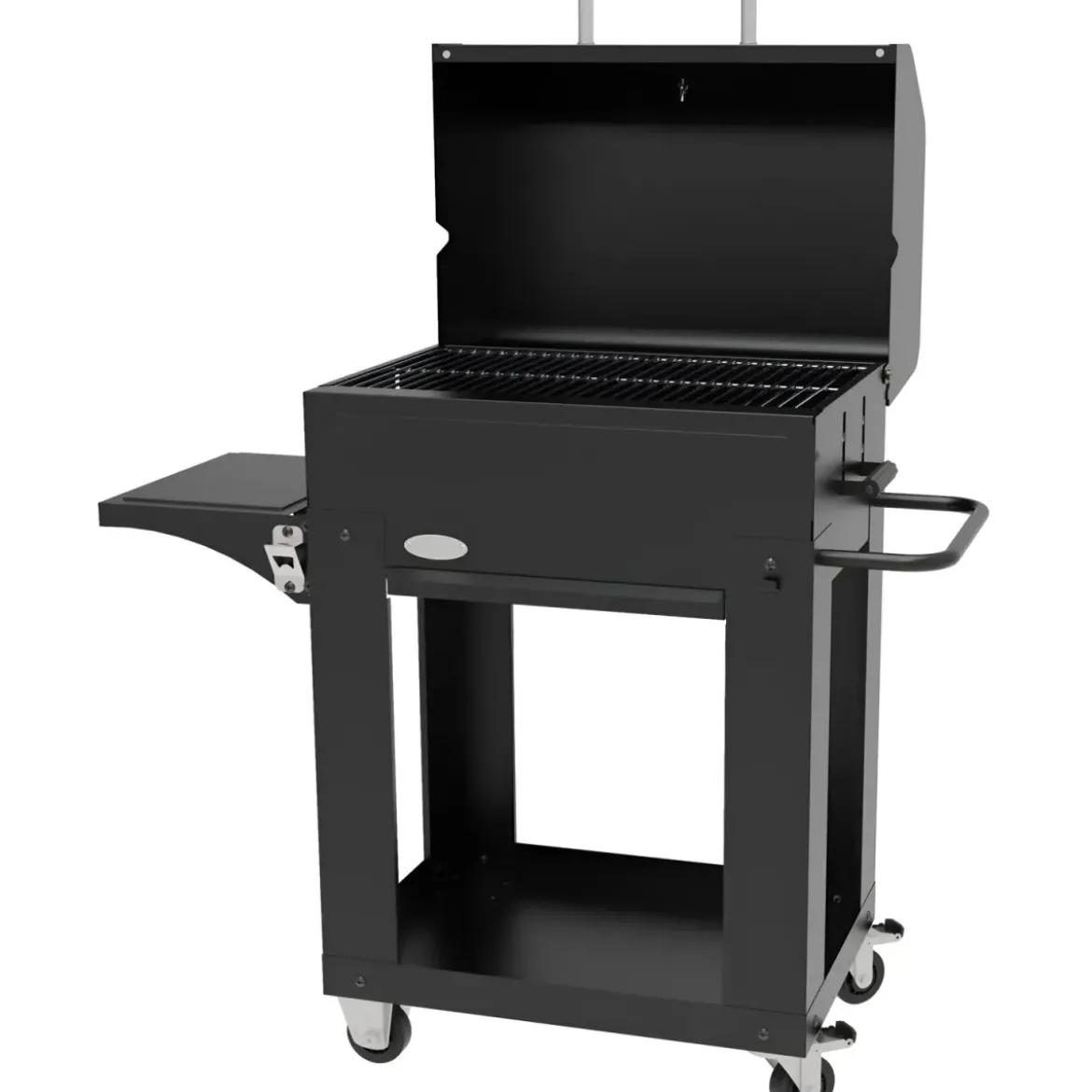Barbecue a Carbone con Coperchio BBQ Portatile Griglia in Acciaio Inox