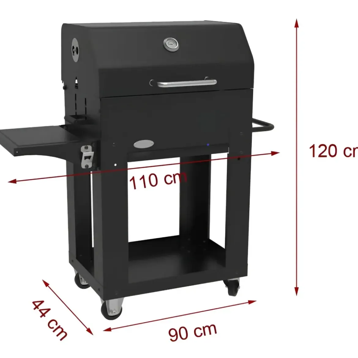 Barbecue a Carbone con Coperchio BBQ Portatile Griglia in Acciaio Inox