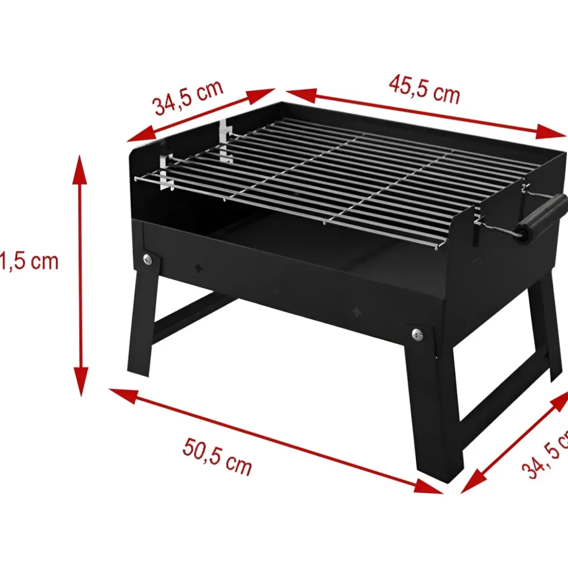 Barbecue a Carbonella BBQ Pieghevole Portatile da Giardino Campeggio