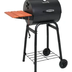 Barbecue a Carbonella Carbone Portatile Legna BBQ con Coperchio Griglia Ghisa