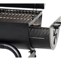 Barbecue a Carbonella Carbone Portatile Legna BBQ con Coperchio Griglia Ghisa