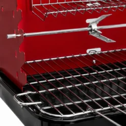 Barbecue a Carbonella con Piantana e Griglia Regolabile da Esterno
