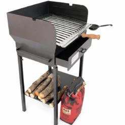 Barbecue a Carbonella Ferro Griglia Acciaio Inox Carbone BBQ da Balcone Giardino