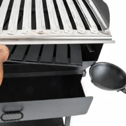 Barbecue a Carbonella Ferro Griglia Acciaio Inox Carbone BBQ da Balcone Giardino